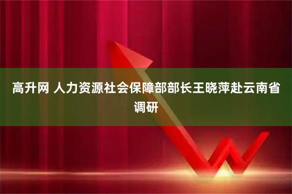 高升网 人力资源社会保障部部长王晓萍赴云南省调研